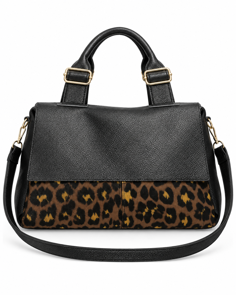 Judith™ — Vintage kabelka s leopardím potiskem