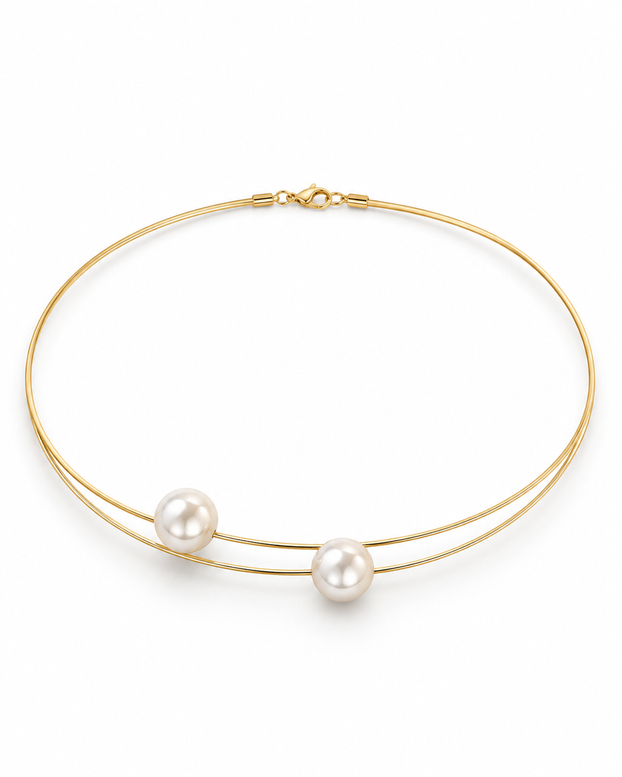 Annita™ — Choker s perlami
