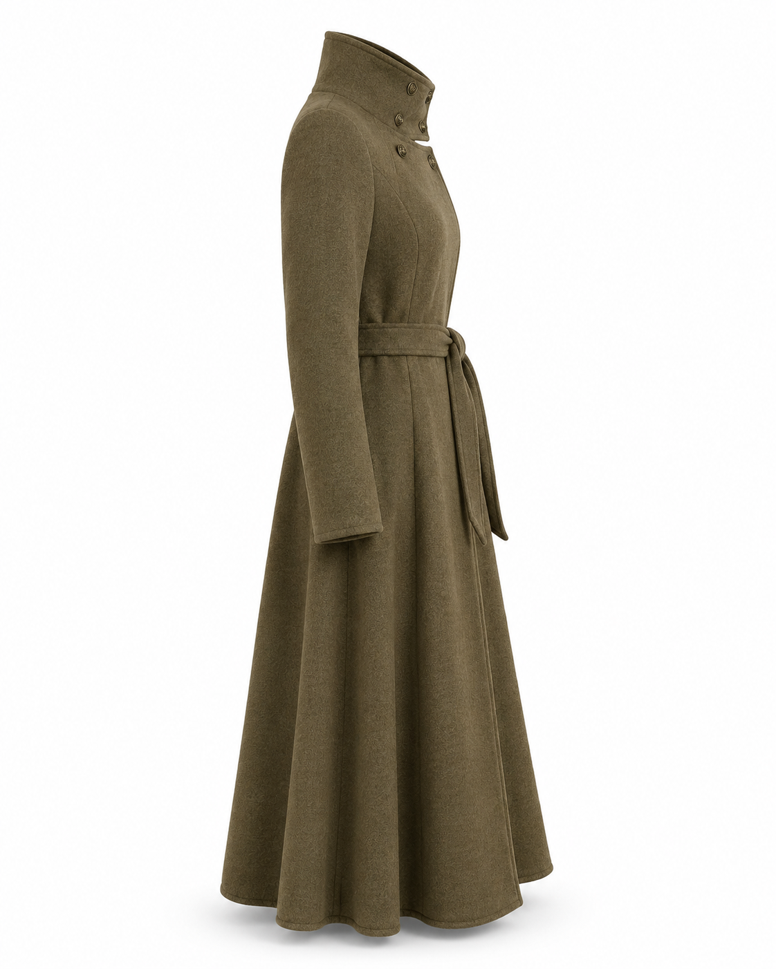 Solveig™ — Dámský elegantní dlouhý fleecový kabát