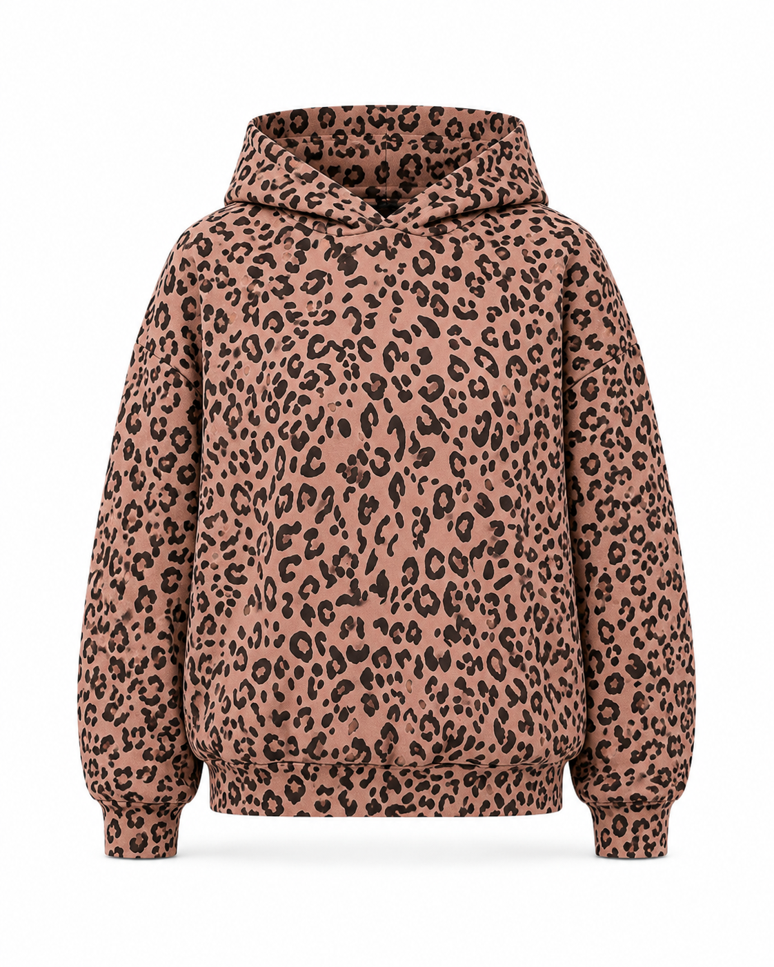 Lissy™ — Dámská mikina s kapucí s leopardím vzorem