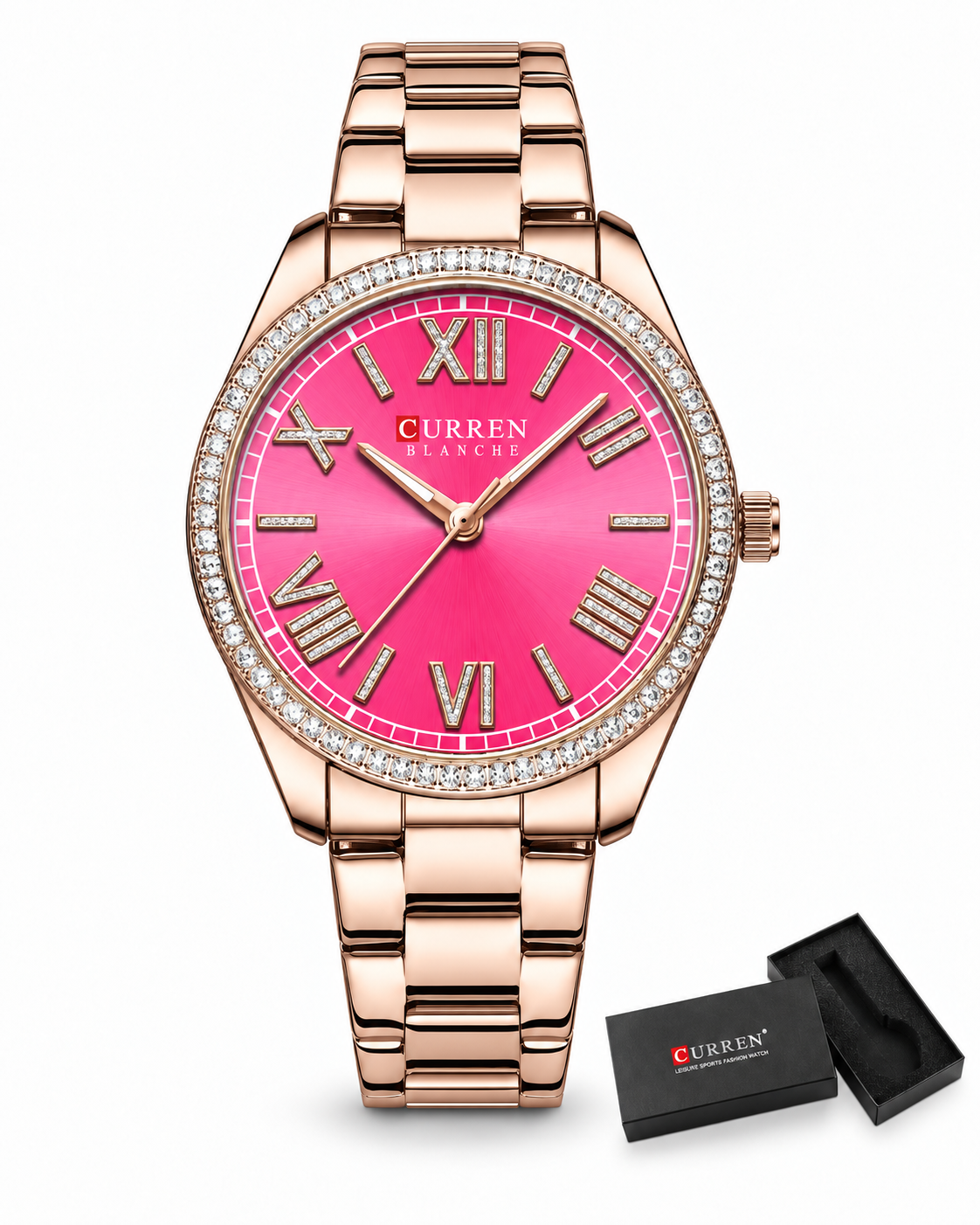 Corinne™ — 36mm hodinky s ciferníkem ze štrasu
