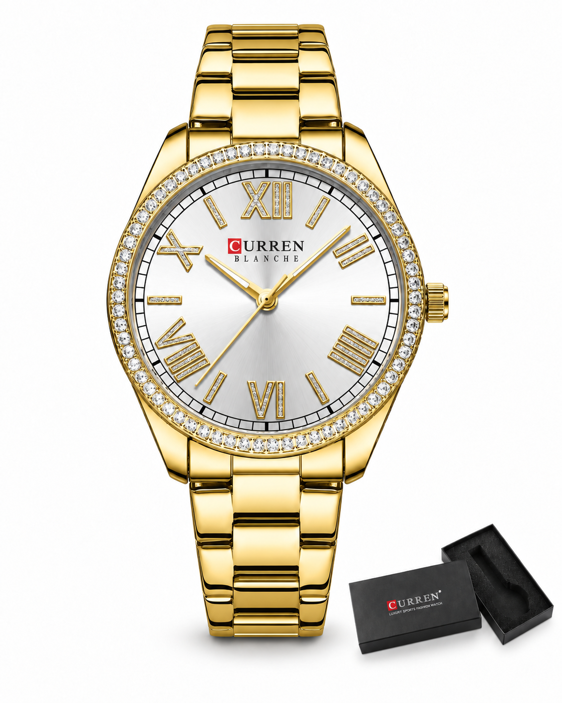 Corinne™ — 36mm hodinky s ciferníkem ze štrasu