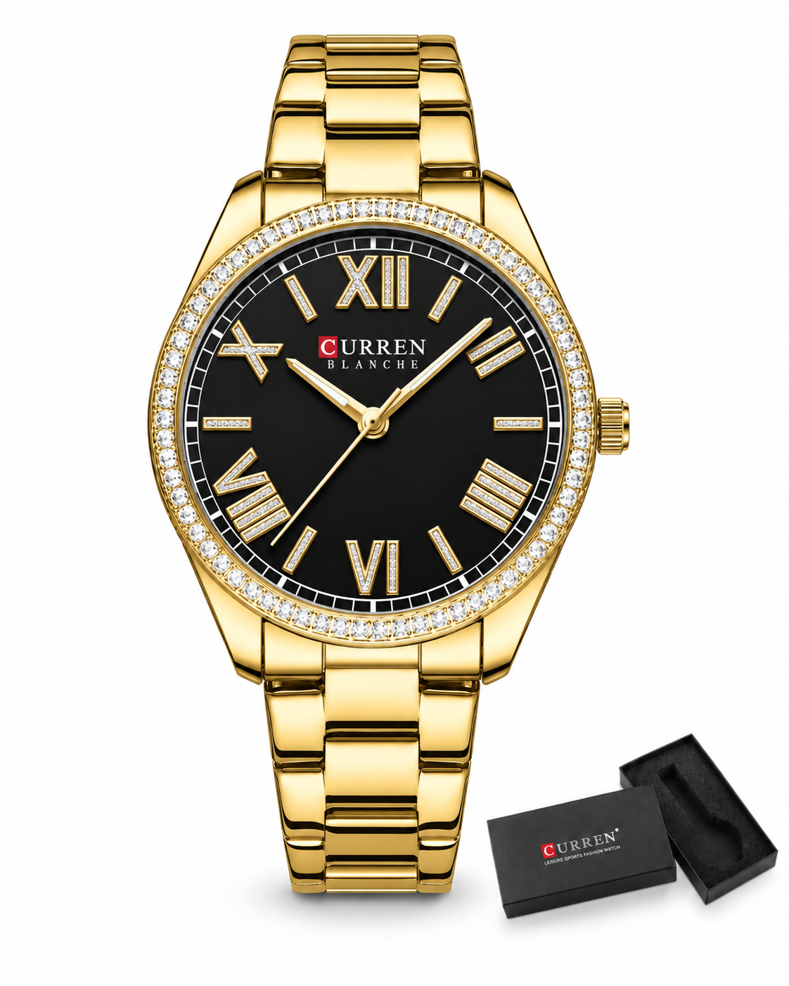 Corinne™ — 36mm hodinky s ciferníkem ze štrasu