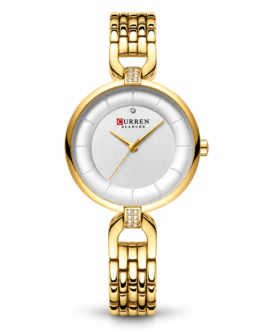 Marie-Louise™ — Elegantní hodinky z oceli v odstínu růžového zlata