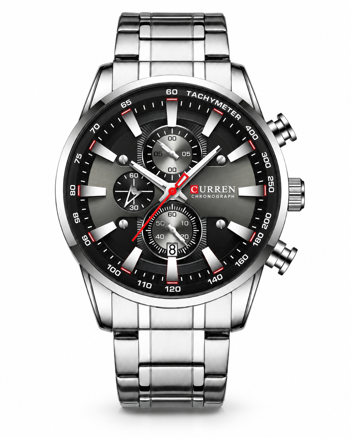 Norman™ — Pánské chronografové hodinky s ocelovým řemínkem