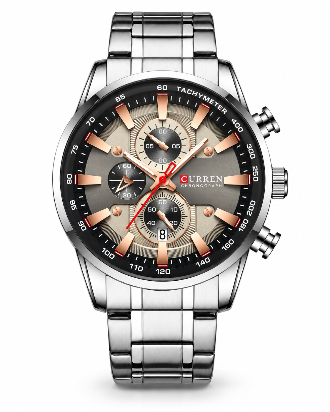Norman™ — Pánské chronografové hodinky s ocelovým řemínkem