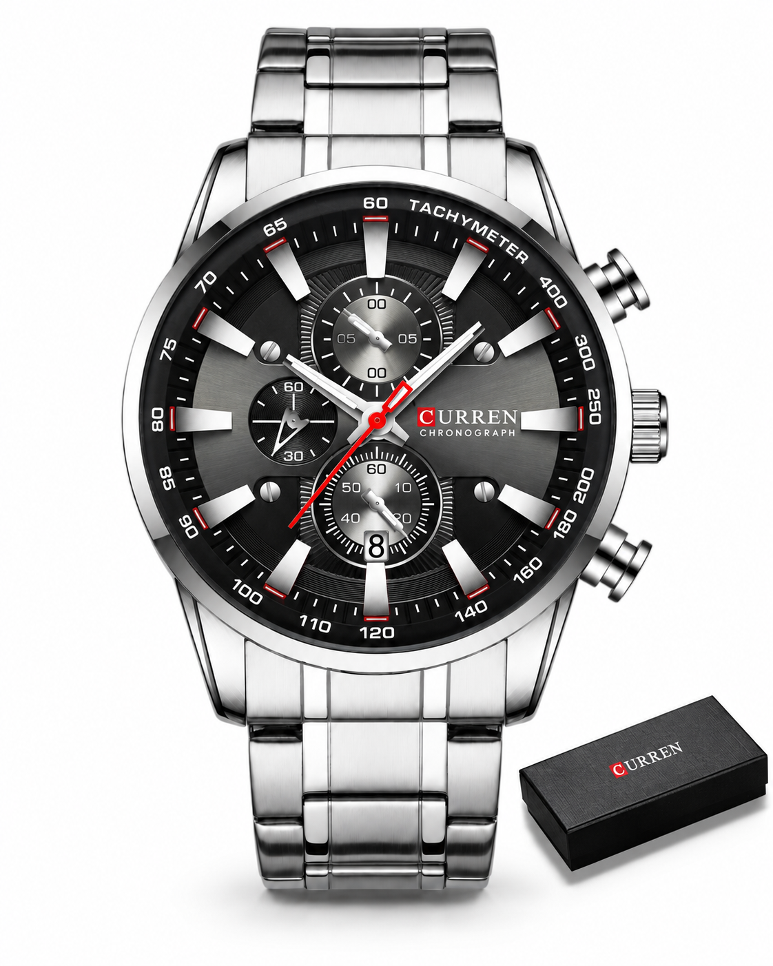 Norman™ — Pánské chronografové hodinky s ocelovým řemínkem