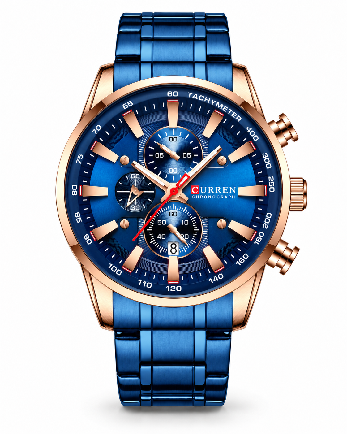 Norman™ — Pánské chronografové hodinky s ocelovým řemínkem